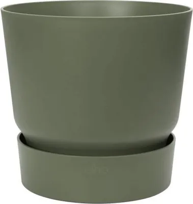 Produktbild von ELHO Runder Blumentopf Greenville 40 - Außen - Ø 39 x H 36,8 cm - Blattgrün