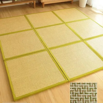 Productafbeelding van Vouwbare Tatami Mat - Rieten Vloermat met Opbergtas