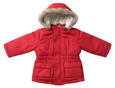 Productafbeelding van Chicco kinderwinterjas met capuchon, rood, maat 80