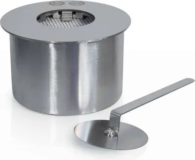 Immagine prodotto di Dmora Bruciatore Arnasco Grigio, Combustibile Bioetanolo Ecoflame Adatto per Camino  Italy