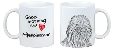 Zdjęcie produktu dla Affenpinscher - Kubek z psem, kubek z motywem, spersonalizowany prezent marki Art-Dog