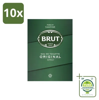 Zdjęcie produktu dla 10 opakowań woda toaletowa Brut Original - 100 ml - zestaw zbiorczy - 10 sztuk