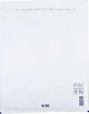 Produktbild von Vikpap - Luftpolsterbriefumschlag K20, weiß, 370 x 480 mm - 50 Stück