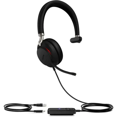 Obrázek produktu pro Yealink UH38 Mono UC, Kabelový a bezdrátový, 20 - 20000 Hz, Hovory/hudba, 110 g, Sluchátka s mikrofonem, Černá