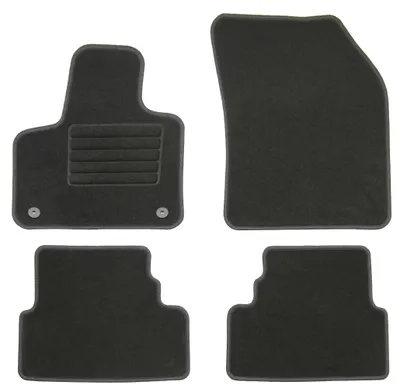Fußmatten-Set für Opel Grandland X, 10/2017-09/2024, 4-teilig, Schwarz