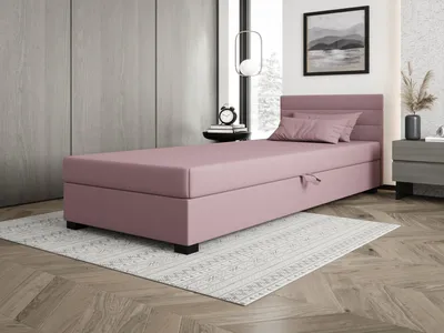 Obrázok produktu pre Čalúnená posteľ 120x195 KASANDRA 2 s úložným priestorom - ružová