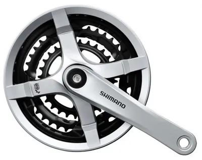 Productafbeelding van Shimano FC-TY501 crankstel, 6/7/8 versnellingen - 175 mm, 48 x 38 x 28T - zilver