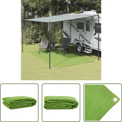 Obrázek produktu pro The Living Store Stanový koberec světle zelený 250x400 cm HDPE