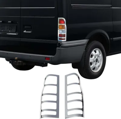 Image de Cadre de Feu Stop Arrière pour Ford Transit 2000-2014 acier inox 2 Pcs