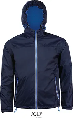Immagine prodotto di SOLs 01171 | Giacca a vento foderata Unisex Skate - Colore: Navy/Royal Blue - Taglia: 3XL