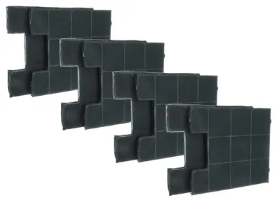 Produktbild von vhbw 8x Aktivkohlefilter Ersatz für Amica KF17147, KF17141 für Dunstabzugshaube