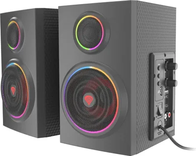Produktbild von GENESIS Helium 300 BT, 2.0 Kanäle, 24 W, PC/Laptop, Schwarz, Holz, Drehregler