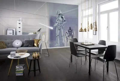 Zdjęcie produktu dla Tapeta flizelinowa Komar "Star Wars Classic RMQ Stormtrooper Hallway" - rozmiar: 500 x 250 cm (szerokość x wysokość), 10 paneli