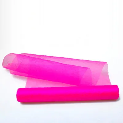 Produktbild von Crashorganza-Tischläufer pink - 28 cm breit - Rolle 5 Meter - 68280 44-R 280