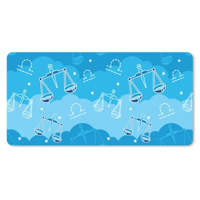 Produktbild von MuchoWow® Schreibtischunterlage Waage - Muster - Tierkreiszeichen 80x40 cm - XXL Mauspad - Gaming Mauspad