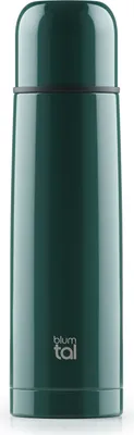 Zdjęcie produktu dla Termos Blumtal® 500 ml ciemnozielony - nie zawiera BPA, szczelny, ze stali nierdzewnej, do gorących i zimnych napojów