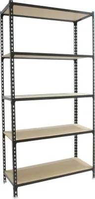 Produktbild von PROREGAL Schwerlastregal MULI | HxBxT 180x80x40cm | 5 Fachböden | Fachlast 150kg | Anthrazit | Lagerregal Kellerregal Werkstattregal Metallregal Fachbodenregal Steckregal