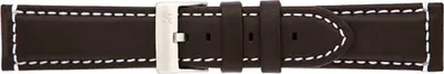 Produktbild von Uhrenarmband Piero Magli LEDER schwarz NAHT weiß 24mm 15150901 NEU