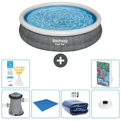 Immagine prodotto di Bestway Fast Set, piscina rotonda - 366x76 cm - 5 pezzi, modello S272