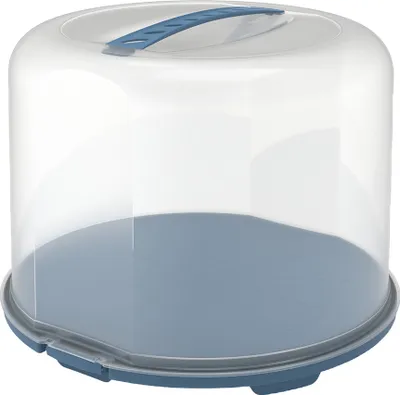 Produktbild von Rotho Tortenglocke XL mit hoher Haube Fresh - KuchenTransportbox 35,5 x 34,5 x 26,0 cm - Frischhaltehaube für Kuchen & Torten - Transparent mit Griff