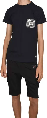 Produktbild von BEZLIT Jungen Sommer Set T-Shirt und Cargo Shorts Schwarz 116/122