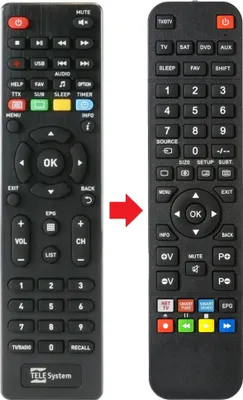Produktbild von Fernbedienung geeignet für TELESYSTEM TS9018