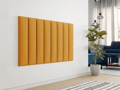 Obrázek produktu pro Čalouněný nástěnný panel 80x20 PAG - žlutý