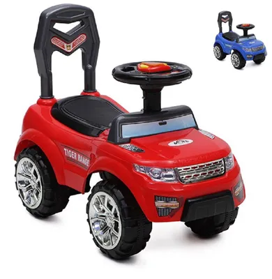 Obrázek produktu pro Dětské autíčko Tiger Range s hudební a světelnou funkcí Úložný prostor v sedadle červený