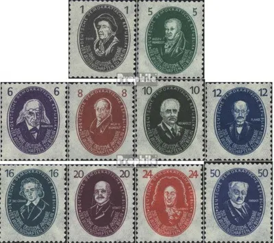 Produktbild von Briefmarken DDR 1950 Mi 261-270 (kompl.Ausg.) Bedarfsstempel gestempelt 250 Jahre Dt.Akademie der Wissenschaften