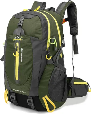Produktbild von 40L Leichtes Wandern Rucksack, Multifunktions Wasser-resistent Casual Camping Trekking Rucksack für Radfahren Reisen Klettern Outdoor Sport