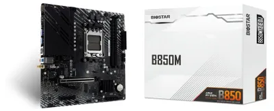 Produktbild von Biostar B850MT2-E DJ, AMD, Sockel AM5, AMD Ryzen 9000 Series, AMD Ryzen 8000 Series, AMD Ryzen 7000 Series, Sockel AM5, DDR5-SDRAM, 128 GB
