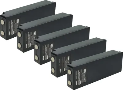 Produktbild von vhbw 5x Akku Ersatz für Scanreco RSC7220 für Industrie-Funkfernsteuerung Fernbedienung (2000 mAh, 7,2 V, NiMH) - Schwarz