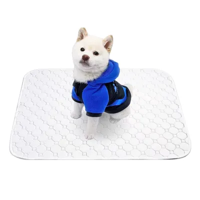 Produktbild von Wasserdicht und waschbar Puppy Training Pads, rutschfeste Welpen unterlagen für Hundekäfig, Sofa und Boden,(Silbrig Weiß)