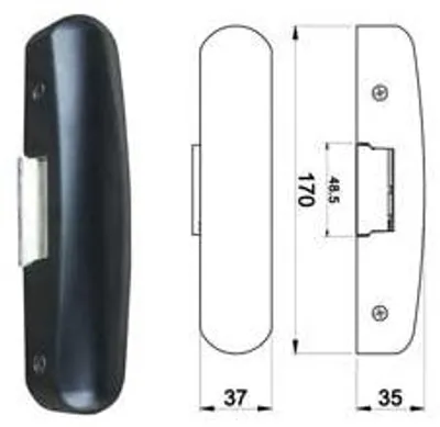 Immagine prodotto di Incontri Elettrici Per Porte Antipanico 9540 - colore nero