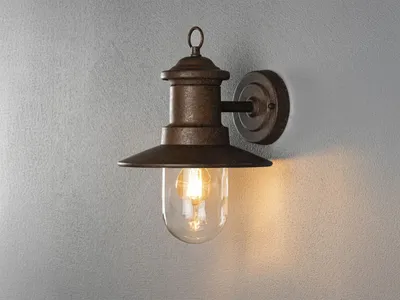 Produktbild von LED Außenwandlaterne, Außenwandlampe für Terrassenbeleuchtung, Garten, Rostoptik