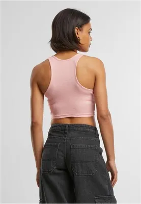 Obrázek produktu pro Dámské tílko Urban Classics Ladies Cropped Rib Top lemonadepink - XL
