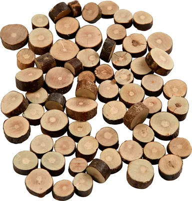 Produktbild von Creativ Company 502150, Unvollendeter handwerklicher Holzblock, Holz, Rund, 230 g