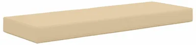 Image de Coussin de Siège d'Extérieur Beige 115 x 40 x 8 cm