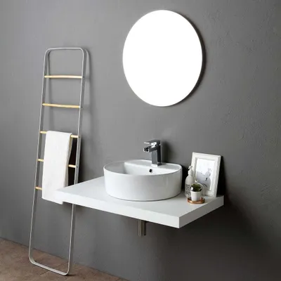 Produktbild von Runder Spiegel 70 cm Modern ohne Rahmen