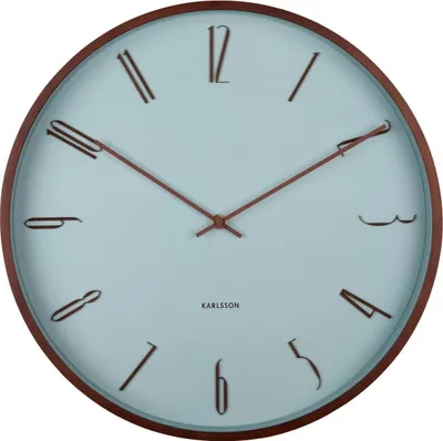 Produktbild von Karlsson - Wanduhr Scandia - Blau - Ø40cm