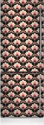 Produktbild von Magnetfolie Magnete Küche Kühlschrank Dekoration 70x190 cm - Blumenmuster