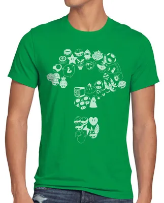 Produktbild von A.N.T. Mario Items Herren T-Shirt level videospiel konsole world