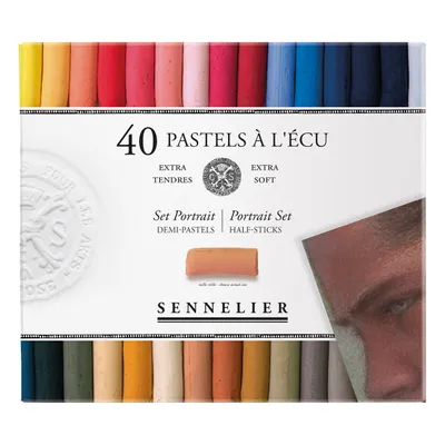 Produktbild von Sennelier - Kartonschachtel mit 40 halben Pastellen ECU Portrait - N132237.00