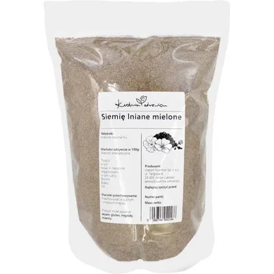 Produktbild von Leinsamen gemahlen 1 kg | fein gemahlen, vielseitig | für Backen & Porridge