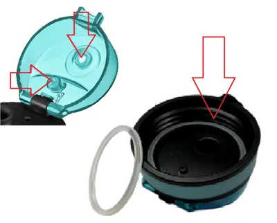 Immagine prodotto di Set di guarnizioni My Vesperbox per borracce Minny e Thermo Minny, cannuccia inclusa