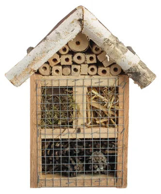 Productafbeelding van Natuurlijk houten bijenhotel voor insecten