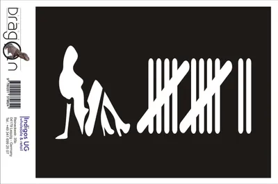 Produktbild von Aufkleber / Autoaufkleber - JDM / Die cut / Auto / OEM - Girl Society 210x100mm schwarz - Heckscheibe / Heckscheibenaufkleber