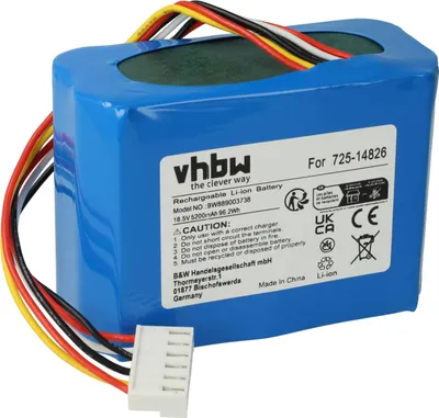 Produktbild von vhbw Akku Ersatz für MTD 753-11203, 753-11204, 725-14826, 725-14827, 725-18426 für Rasenroboter (5200mAh 18,5V Li-Ion)