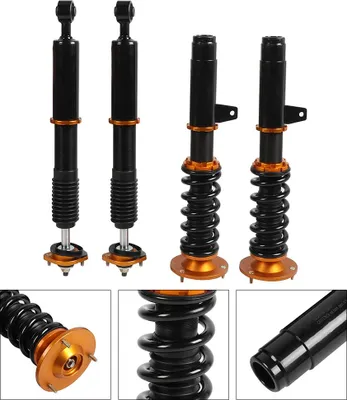 Image de 4 amortisseurs Filetage du châssis Kit de rabaissement Compatible avec E46 330i/330Ci 99-05