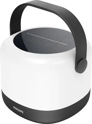 Produktbild von Philips Alula Tragbare Leuchte, 1,2 W, Handbeleuchtung für den Außenbereich, Schwarz, Kunststoff, IP44, Garten, Terrasse, III